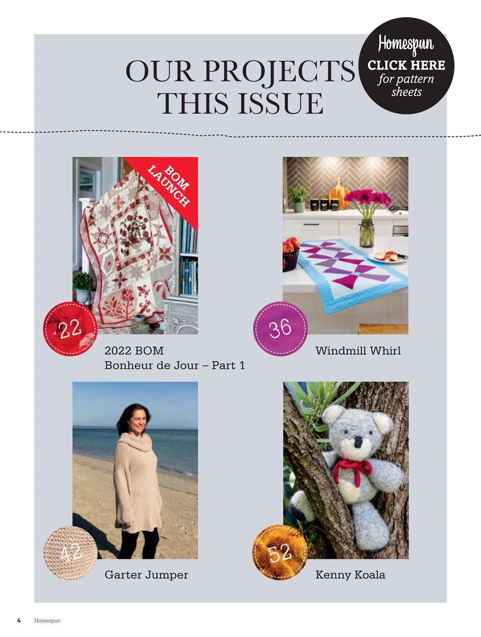 Homespun Preview Pages