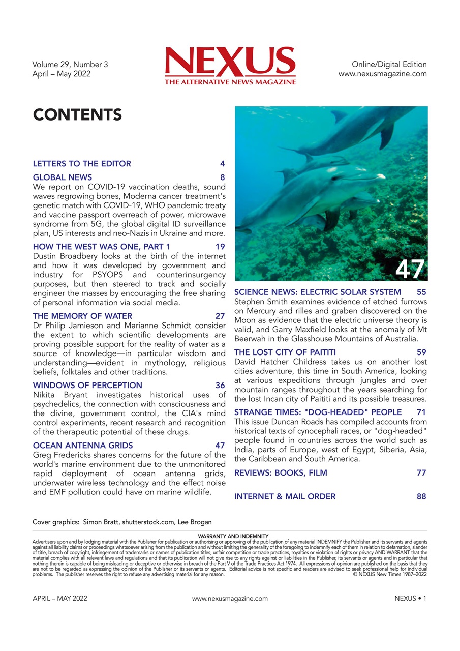 Nexus Magazine Preview Pages