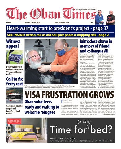 The Oban Times & Lochaber Times issue 31st March, 2022