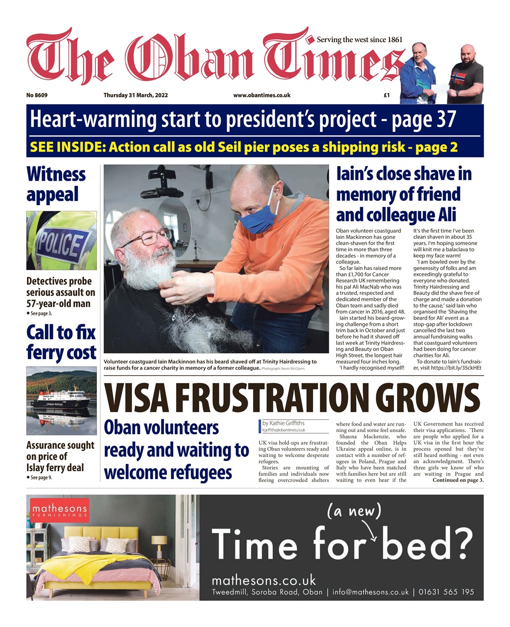 The Oban Times & Lochaber Times Preview Pages