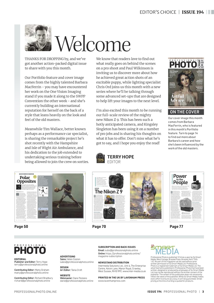 Professional Photo Preview Pages