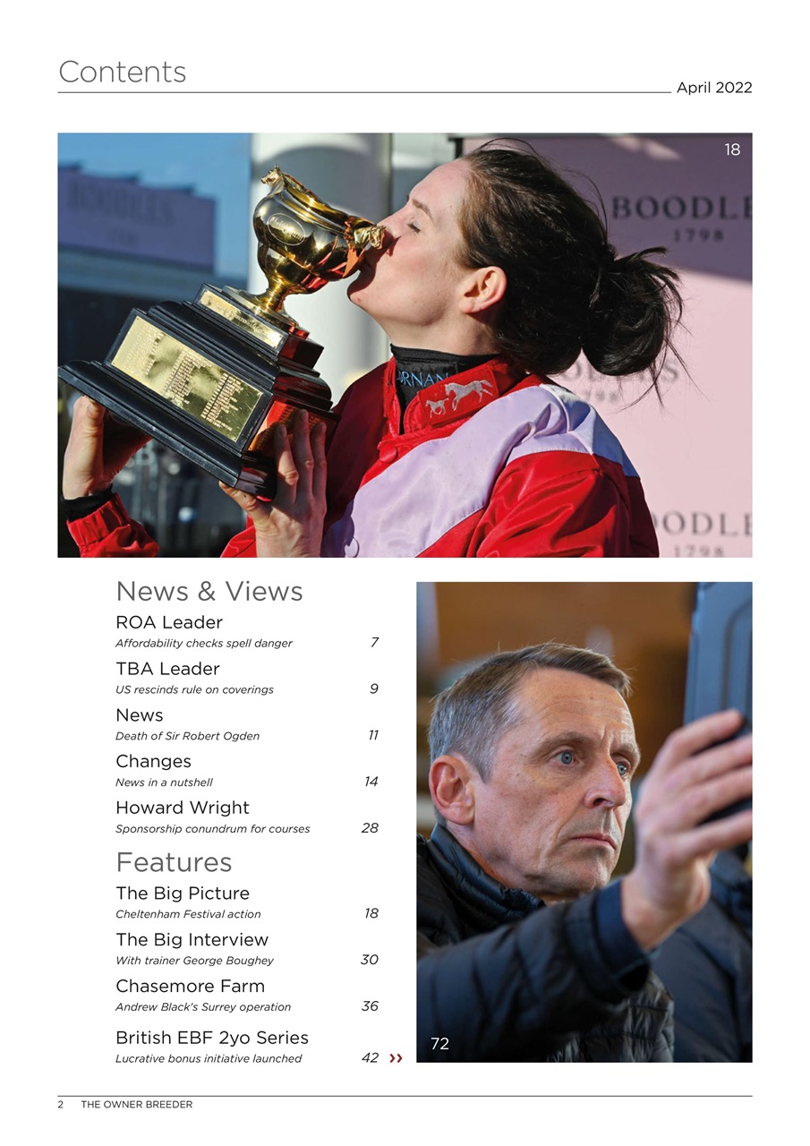 The Owner Breeder Preview Pages