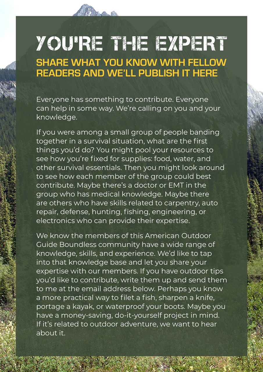 American Outdoor Guide: Boundless Preview Pages