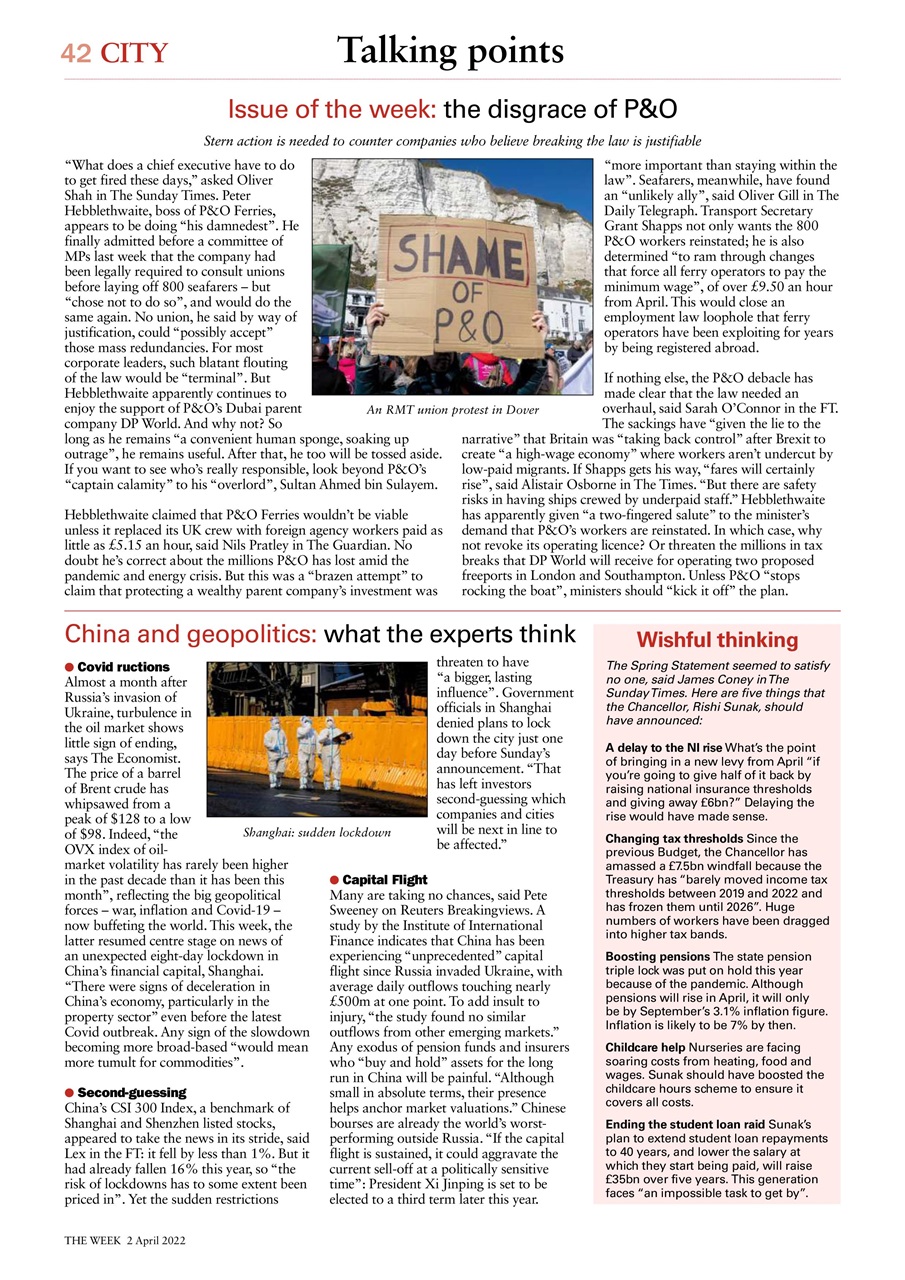 The Week Preview Pages