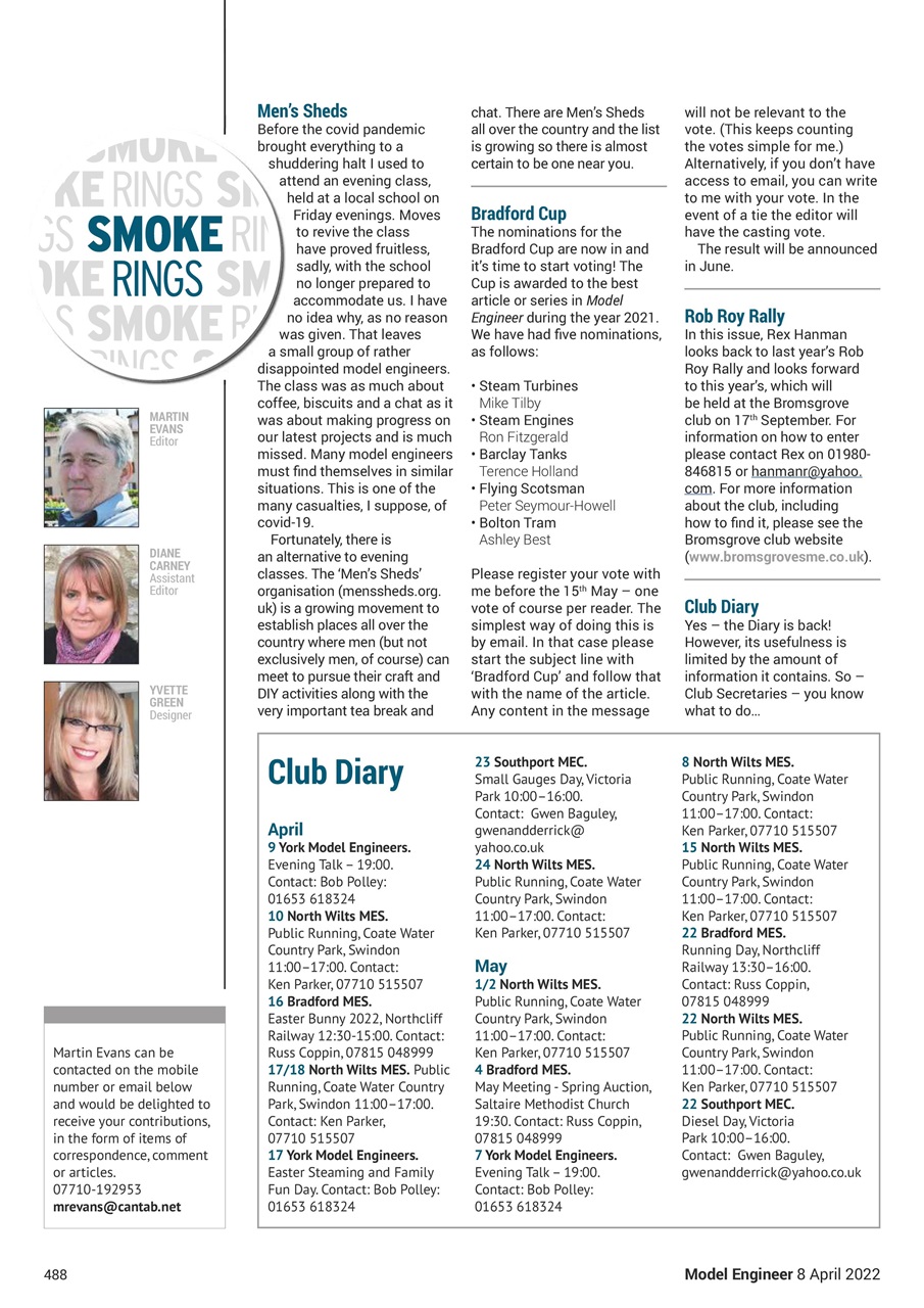 Model Engineer Preview Pages