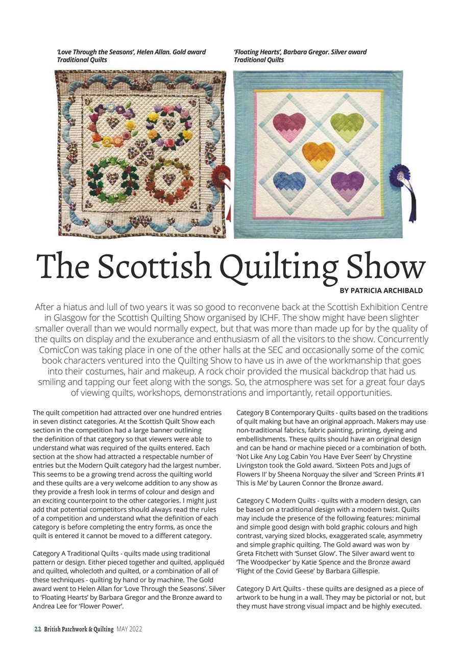 Patchwork and Quilting Preview Pages