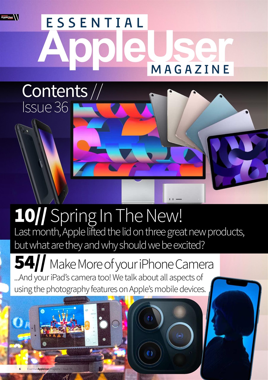 Essential Apple User Preview Pages