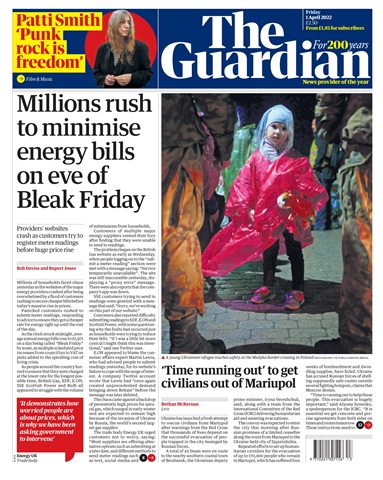 The Guardian Newspaper issue Friday, April 1, 2022