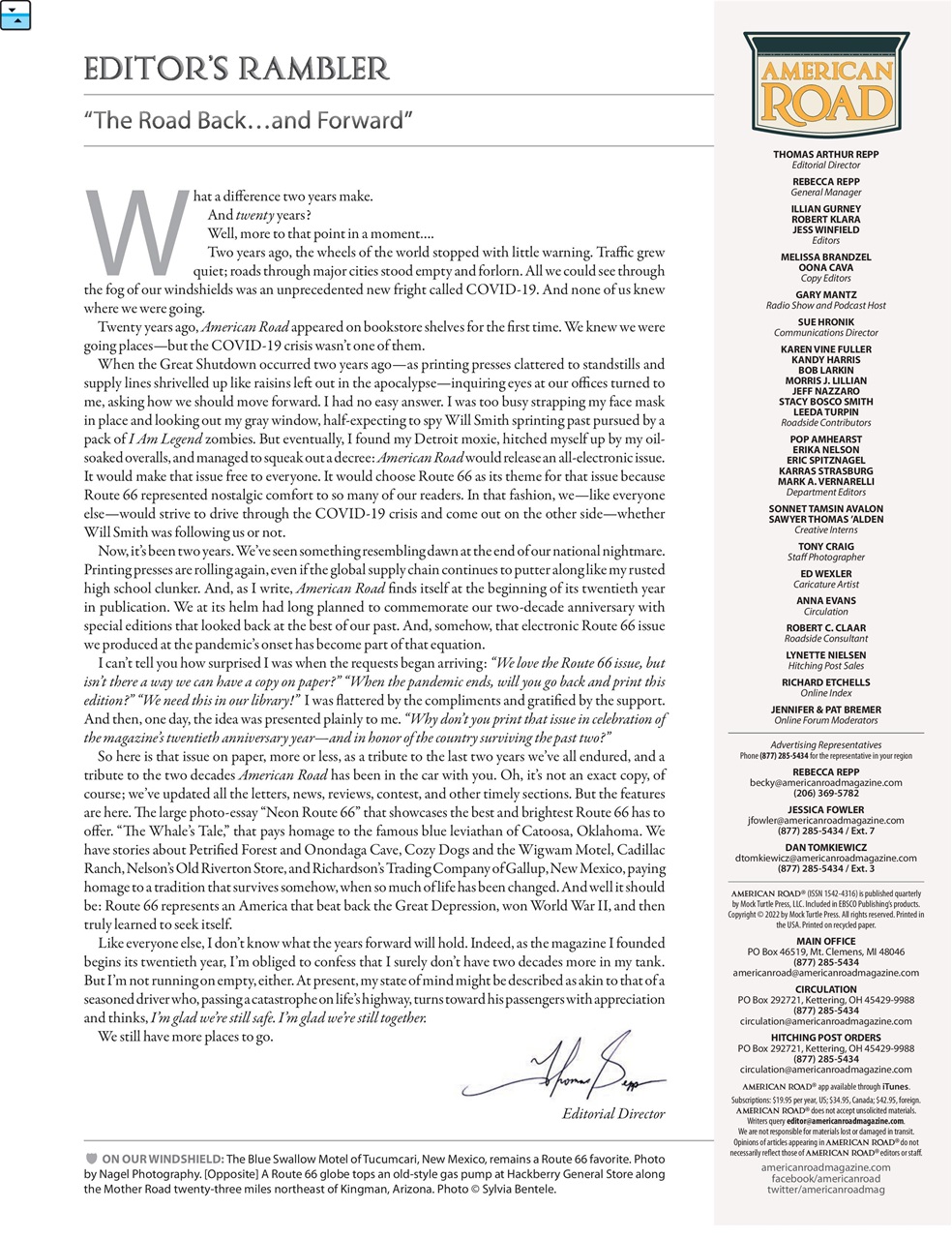 American Road Preview Pages