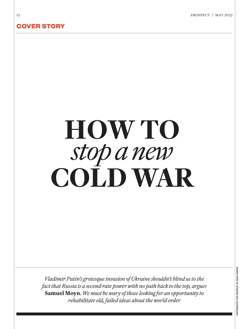 Prospect Magazine Preview Pages