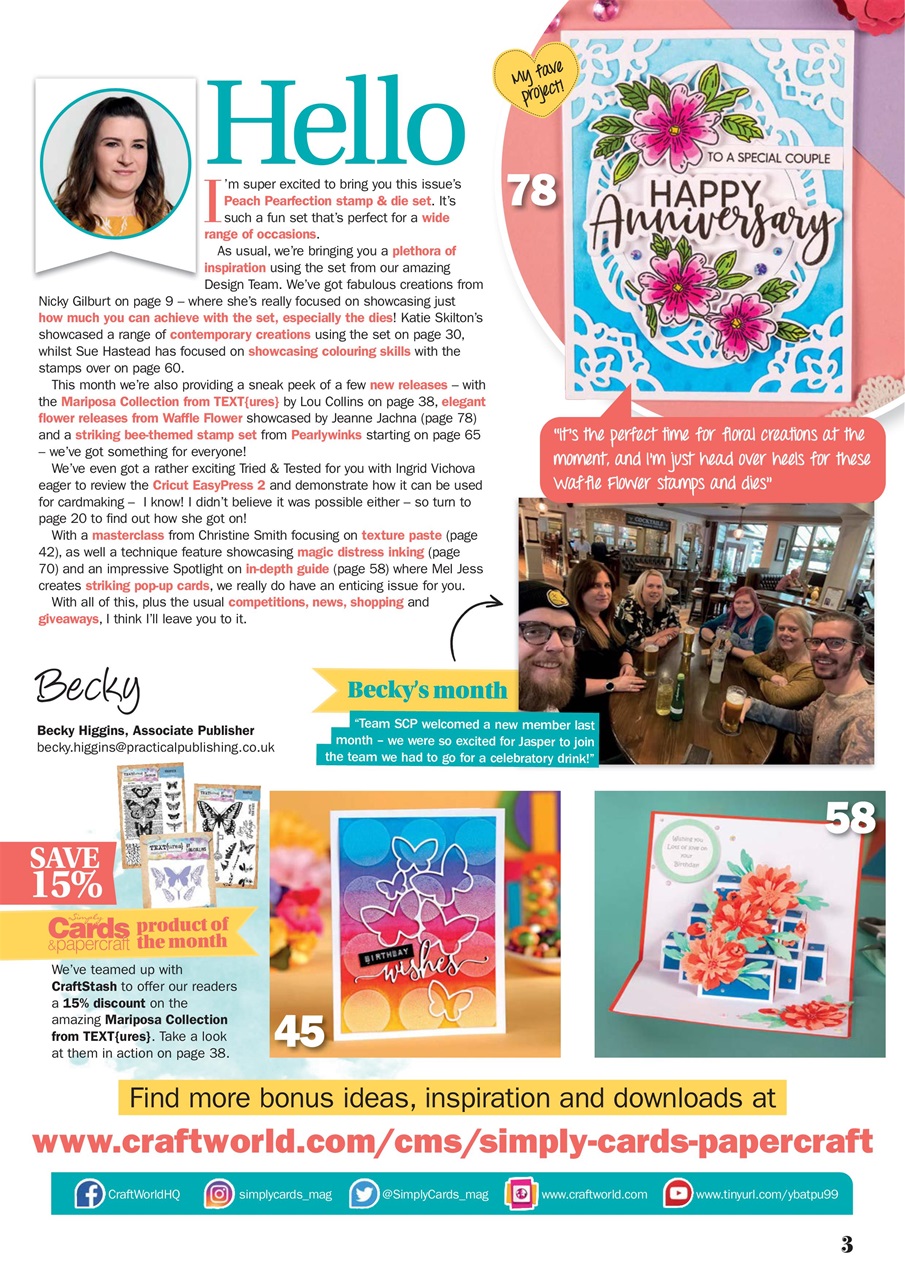 Simply Cards & Papercraft Preview Pages