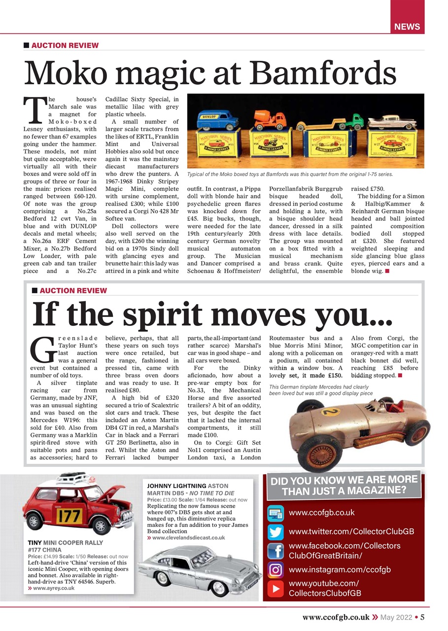 Collectors Gazette Preview Pages