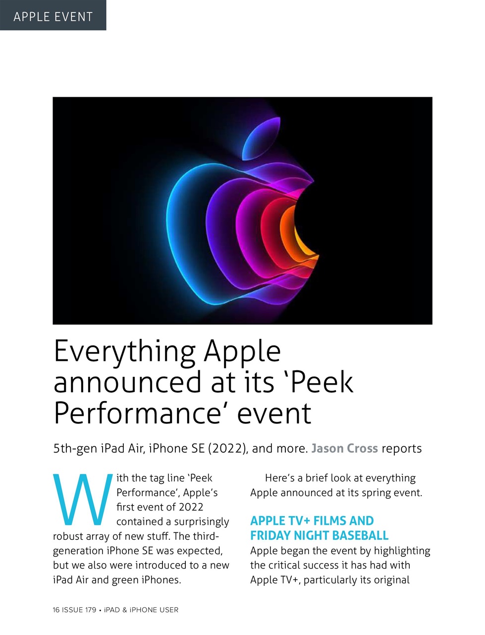 iPad and iPhone User Preview Pages