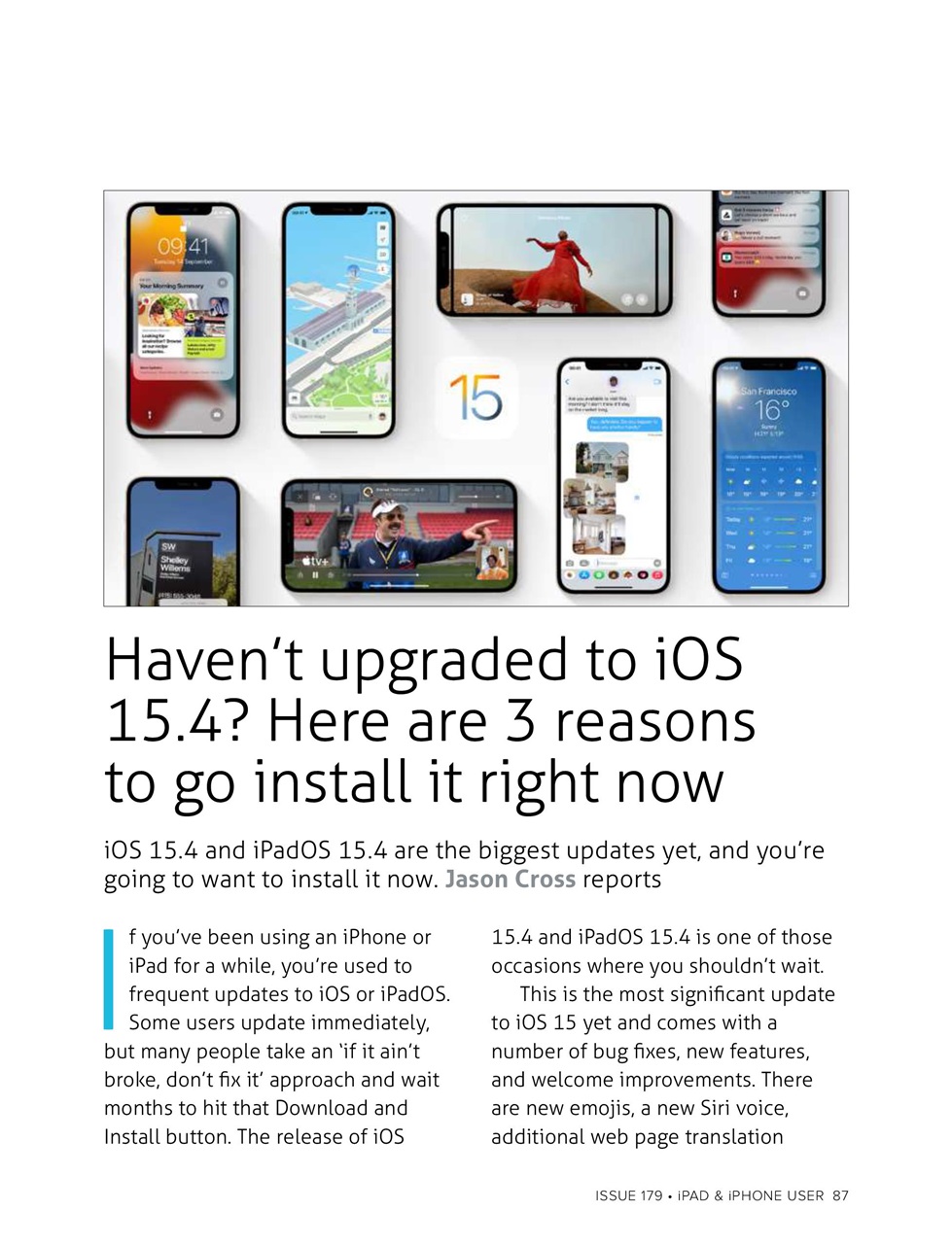 iPad and iPhone User Preview Pages