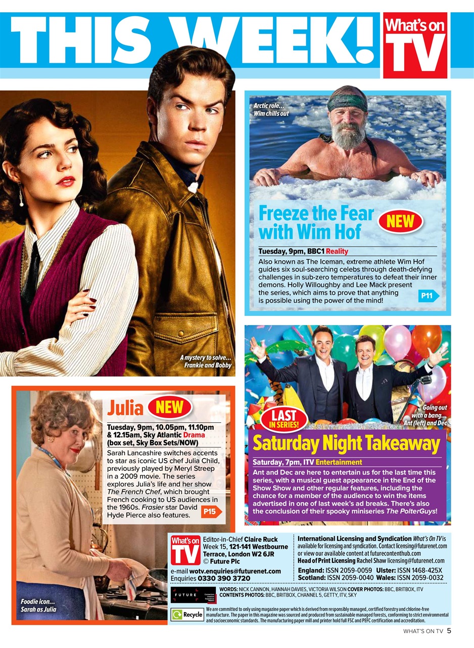 What's on TV Preview Pages