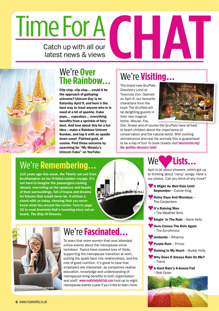 My Weekly Preview Pages