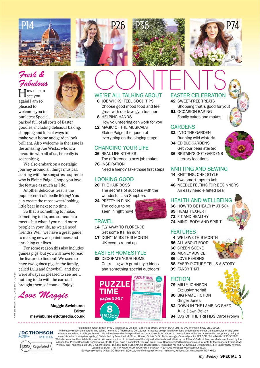 My Weekly Special Preview Pages