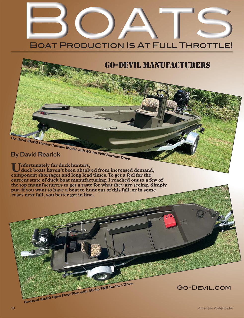 American Waterfowler Preview Pages