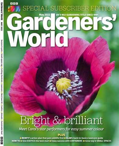 BBC Gardeners’ World Magazine issue May 2022