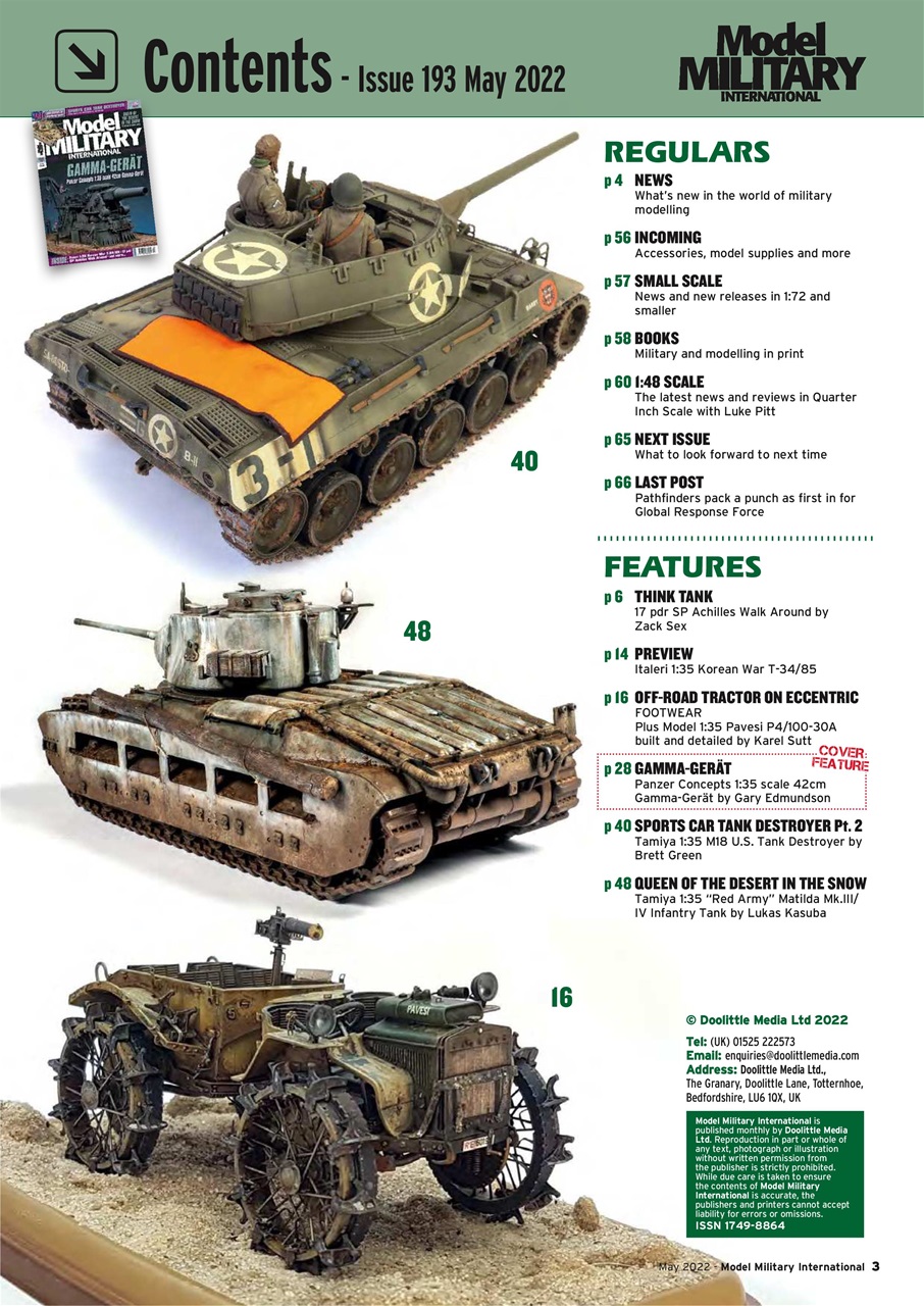 Military Modelling International Magazine Preview Pages