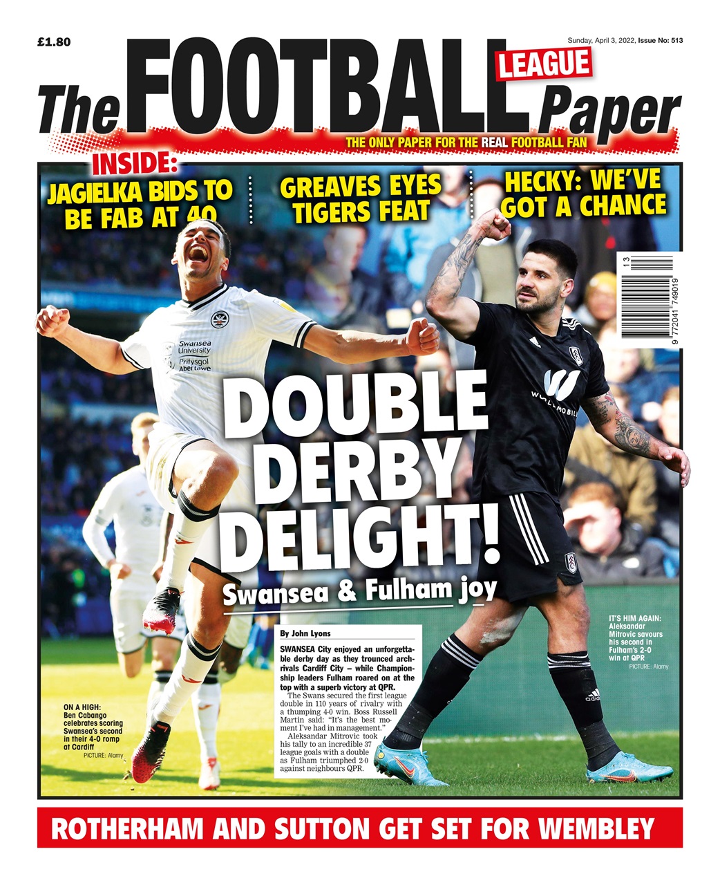 The Football League Paper Preview Pages