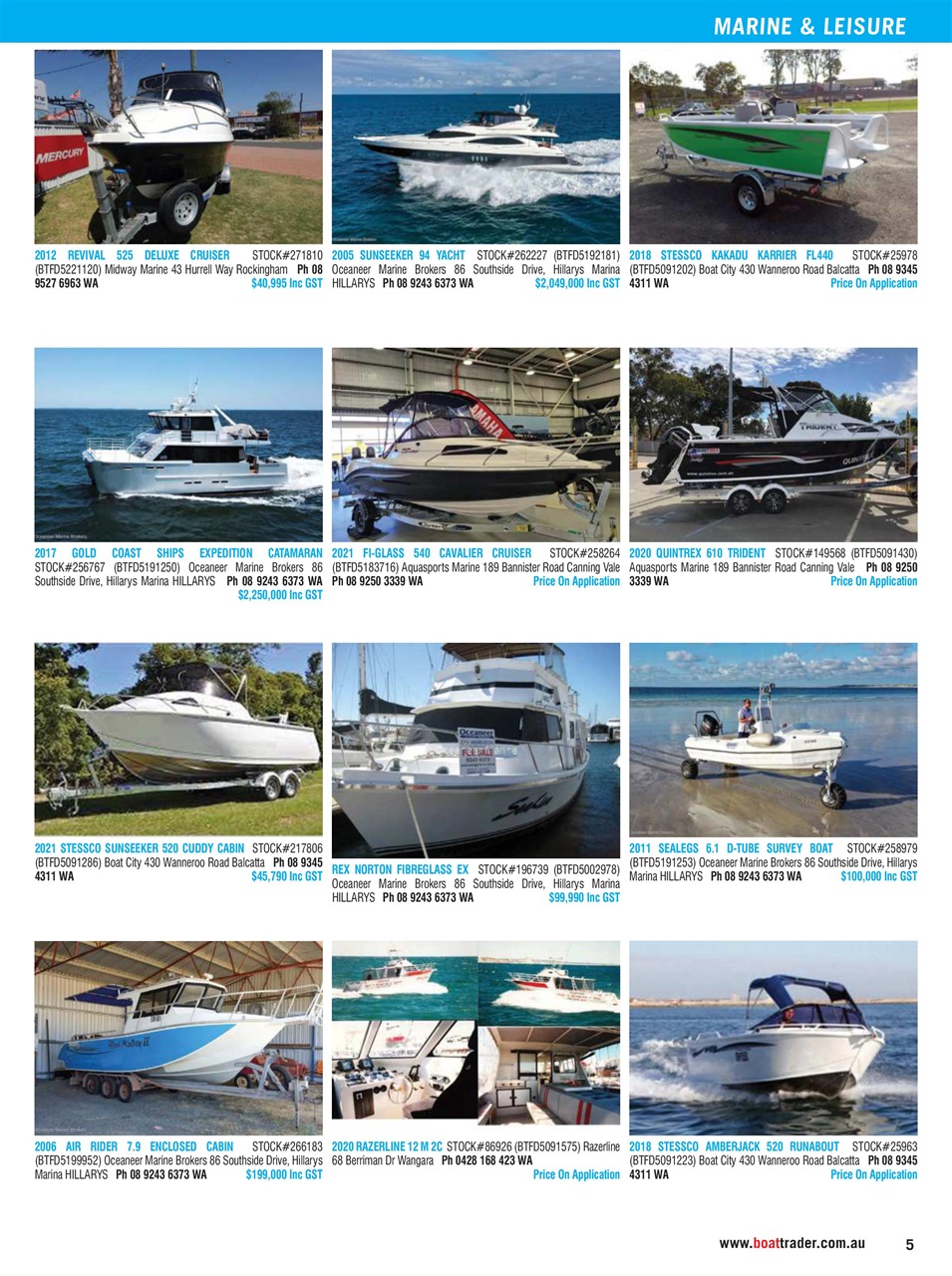 Boat Trader Australia Preview Pages
