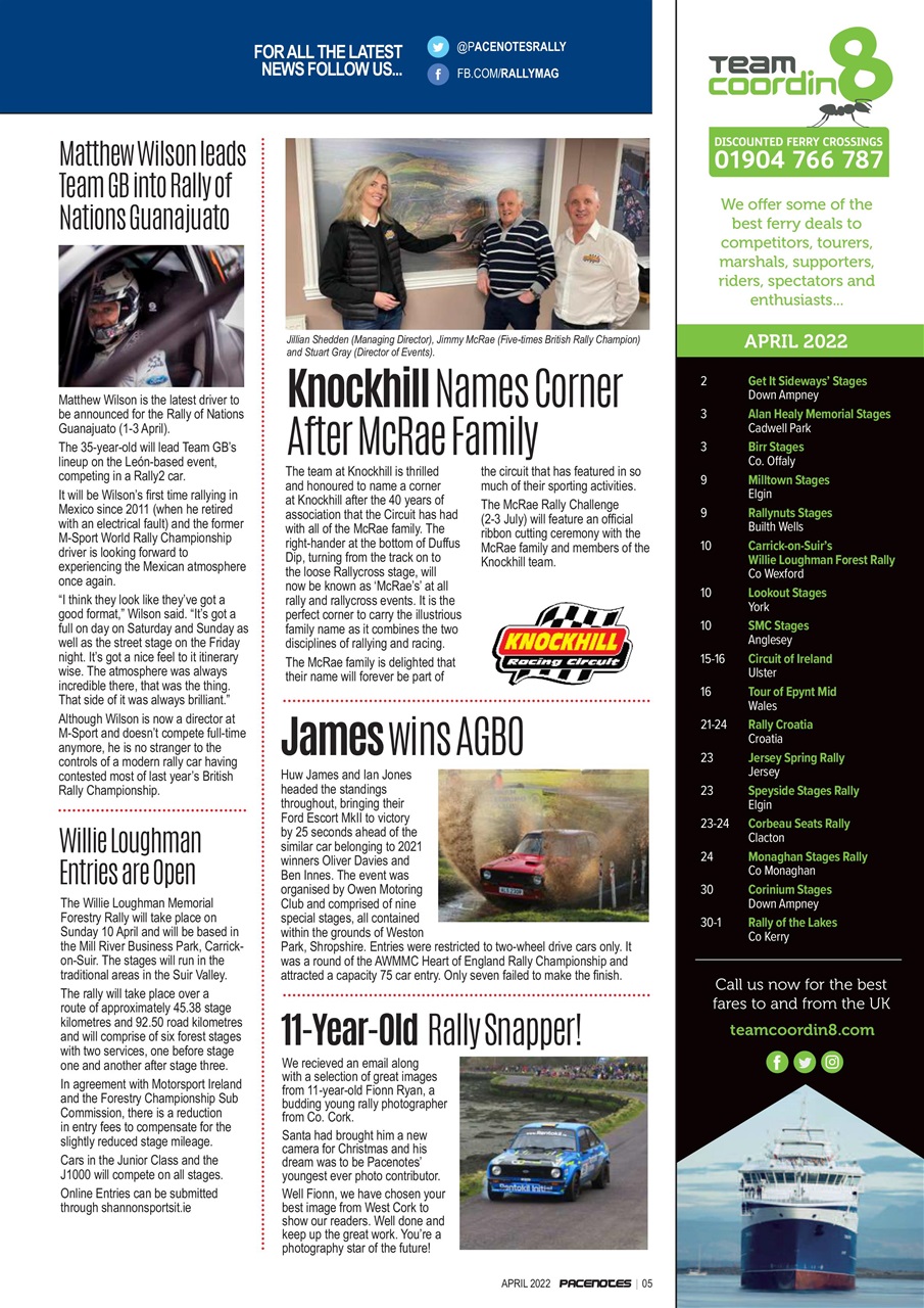 Pacenotes Rally magazine Preview Pages