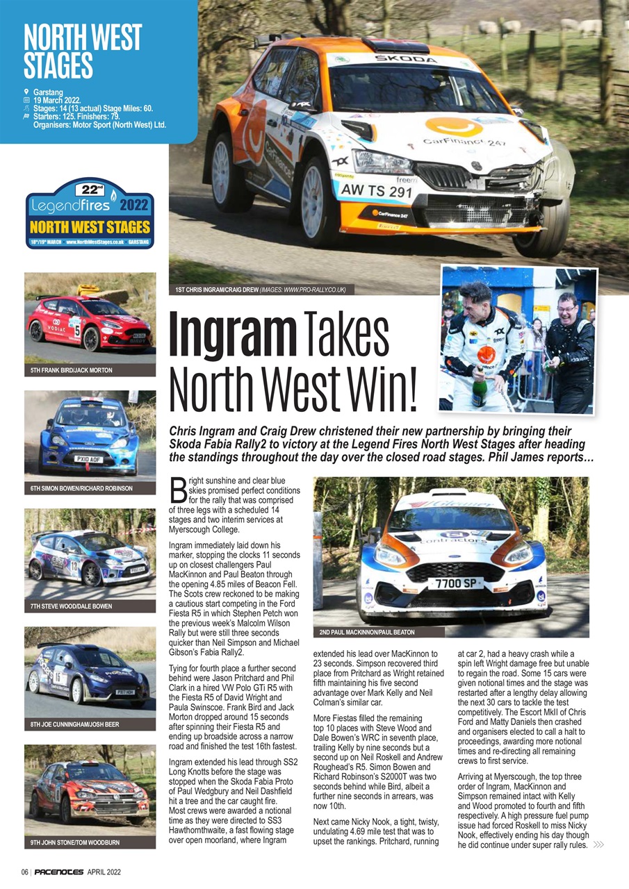 Pacenotes Rally magazine Preview Pages