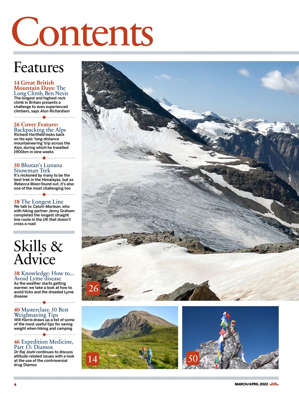 Trek & Mountain Magazine Preview Pages