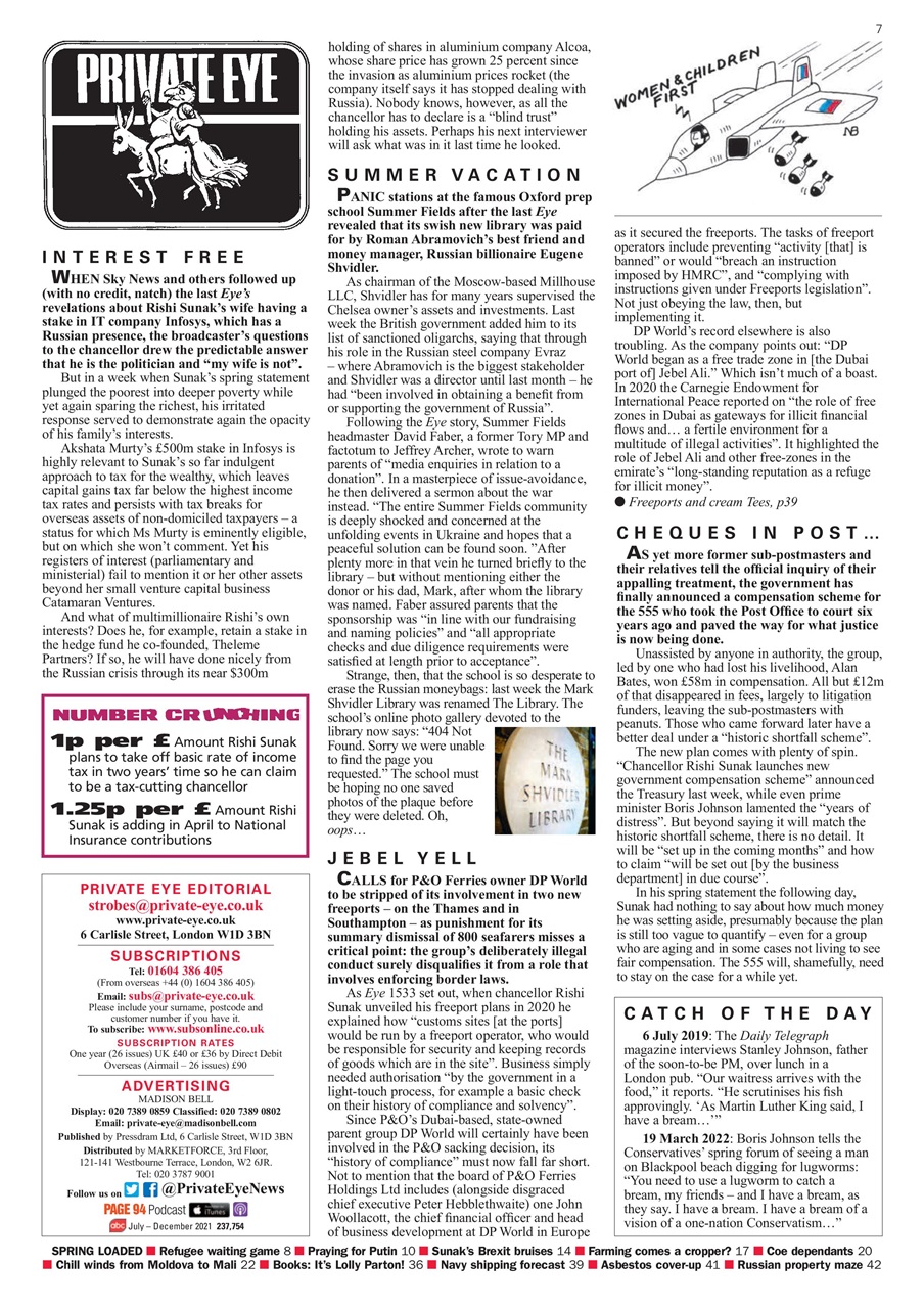 Private Eye Preview Pages