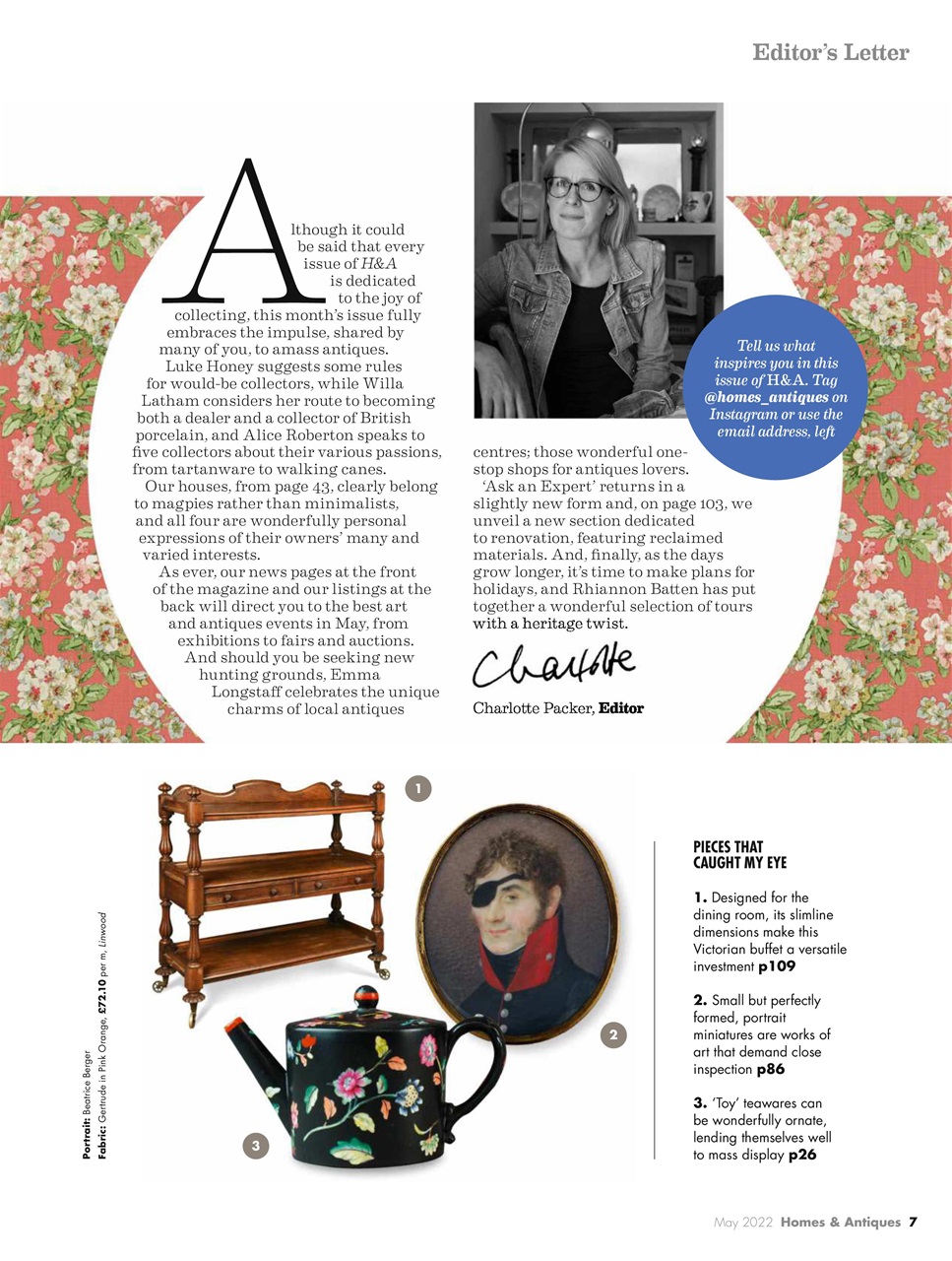 Homes & Antiques Magazine Preview Pages