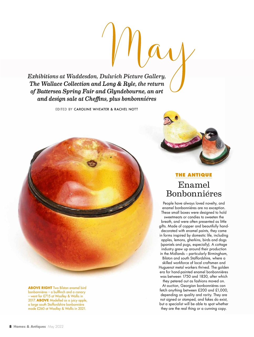 Homes & Antiques Magazine Preview Pages