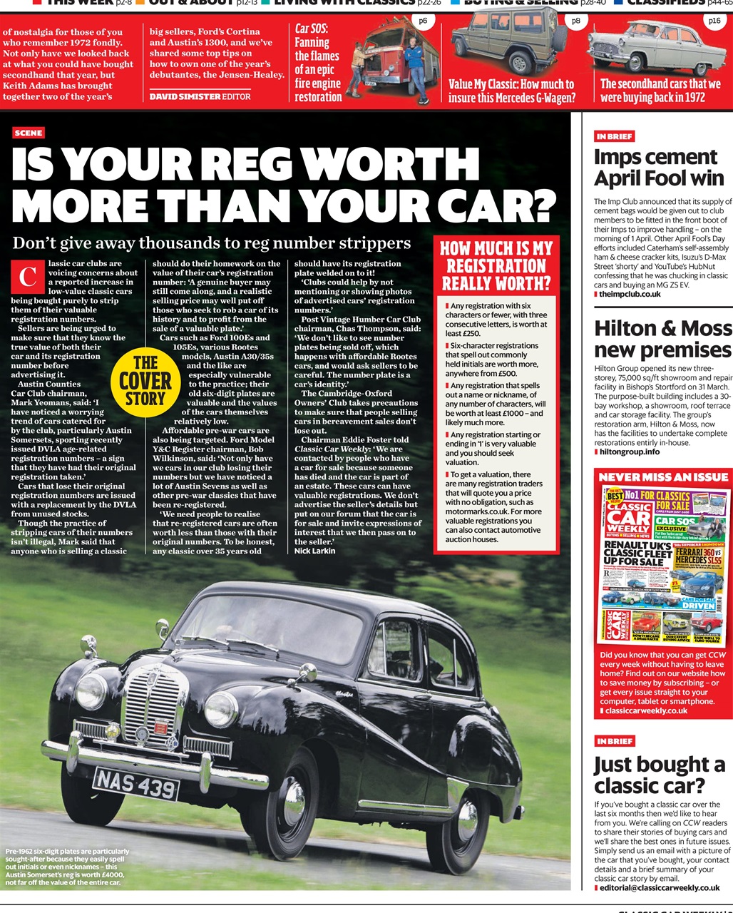 Classic Car Weekly Preview Pages