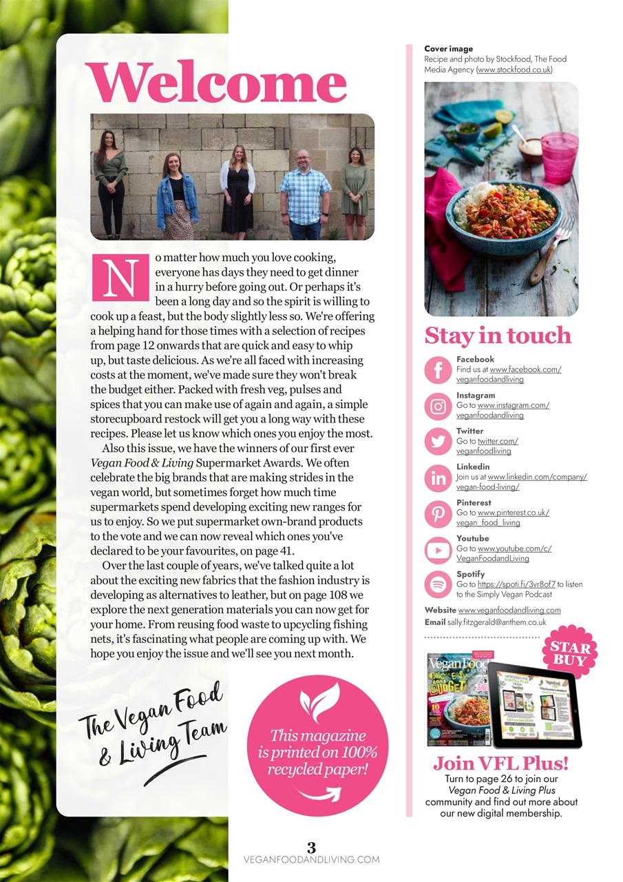 Vegan Food & Living Magazine Preview Pages
