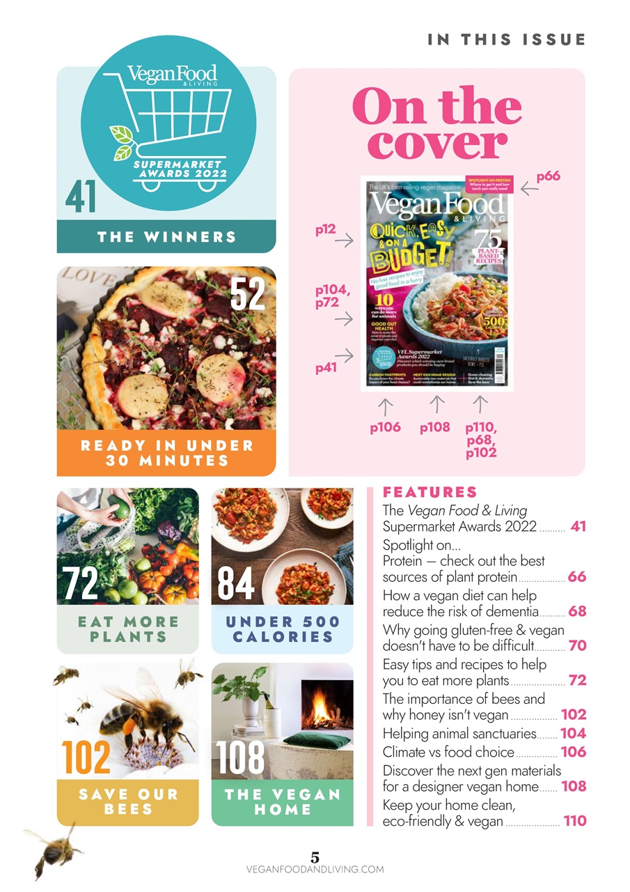 Vegan Food & Living Magazine Preview Pages