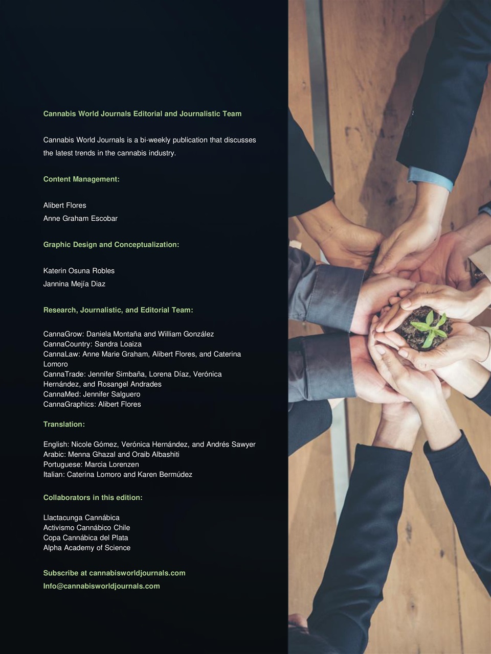 Cannabis World Journals Preview Pages