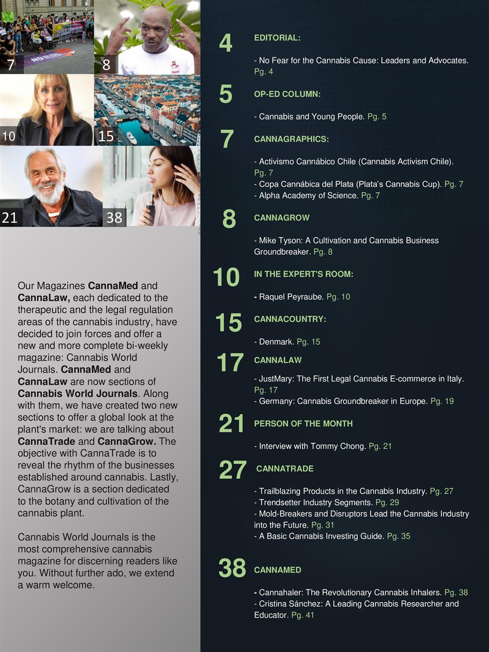 Cannabis World Journals Preview Pages