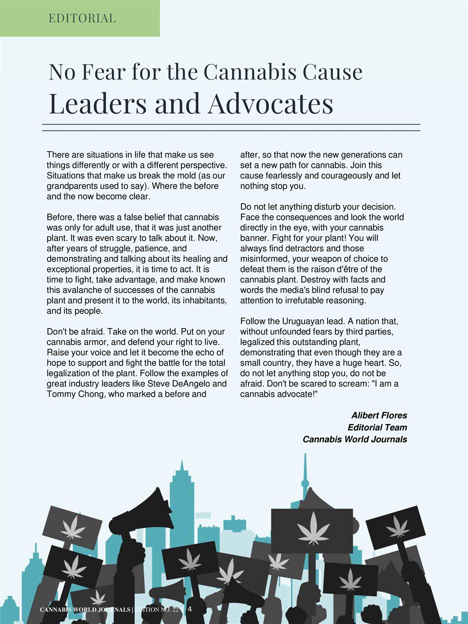 Cannabis World Journals Preview Pages