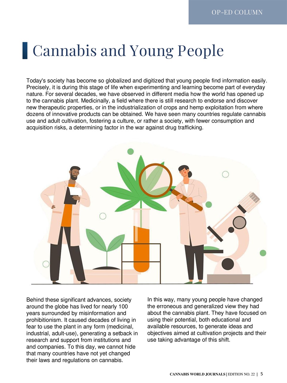 Cannabis World Journals Preview Pages