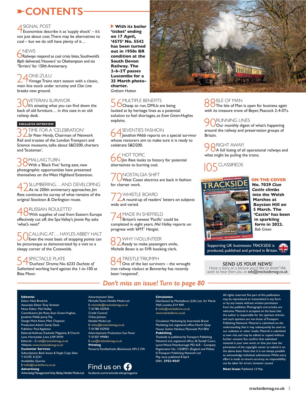 Trackside Preview Pages