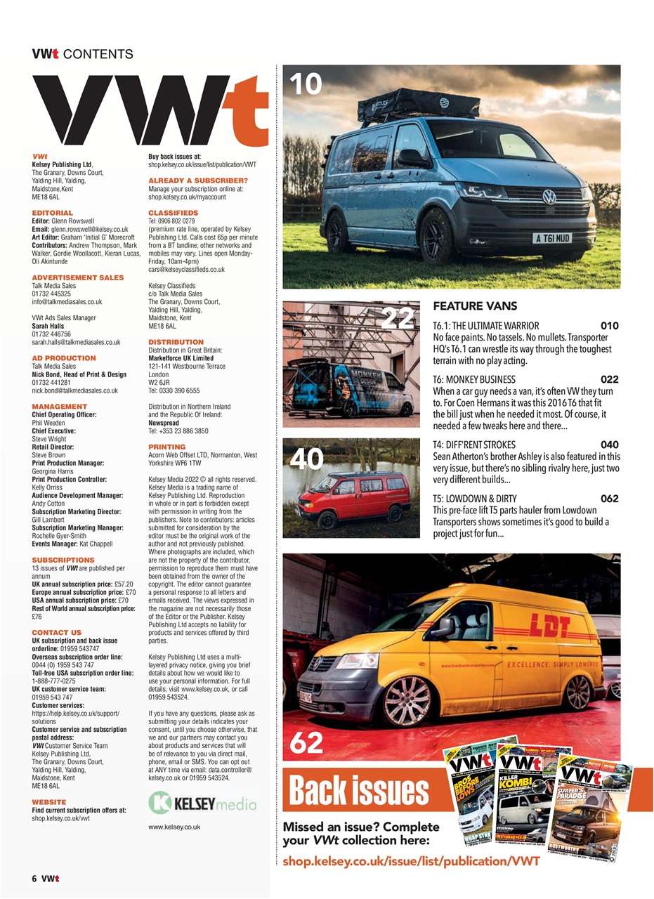 VWt Magazine Preview Pages