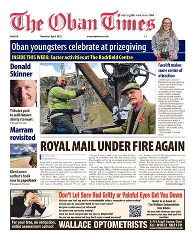 The Oban Times & Lochaber Times issue 7th April, 2022