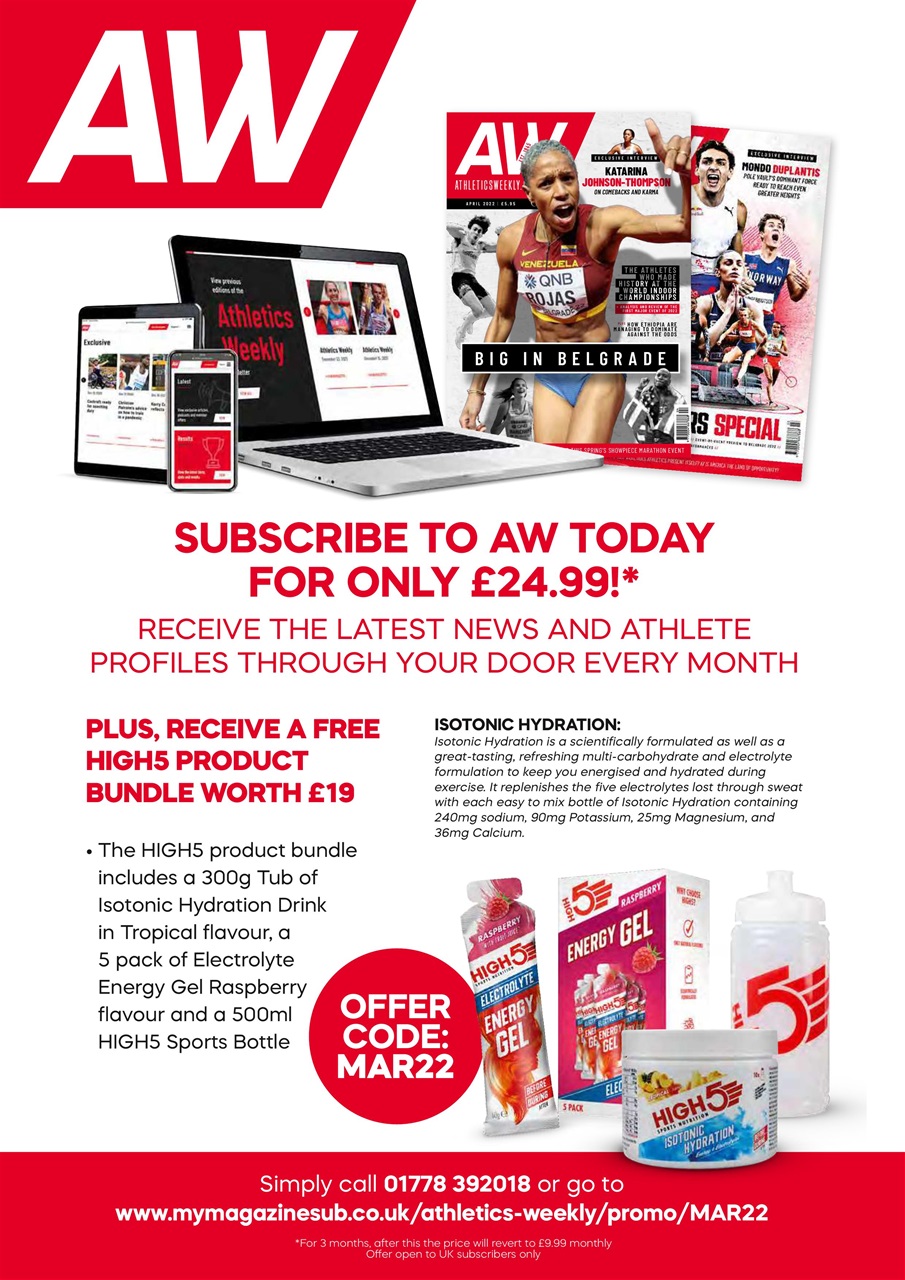 AW – Athletics Weekly Magazine Preview Pages