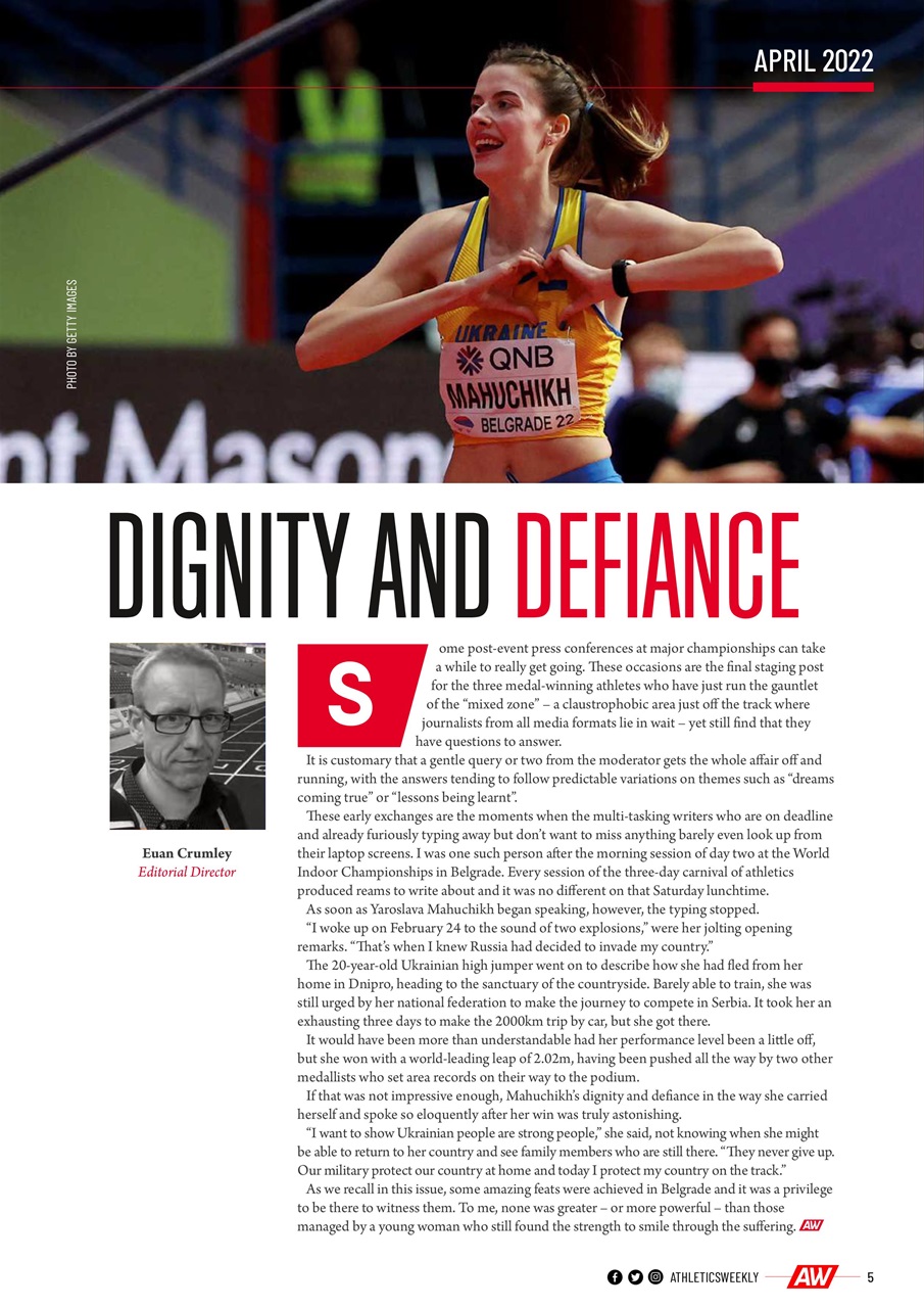 AW – Athletics Weekly Magazine Preview Pages