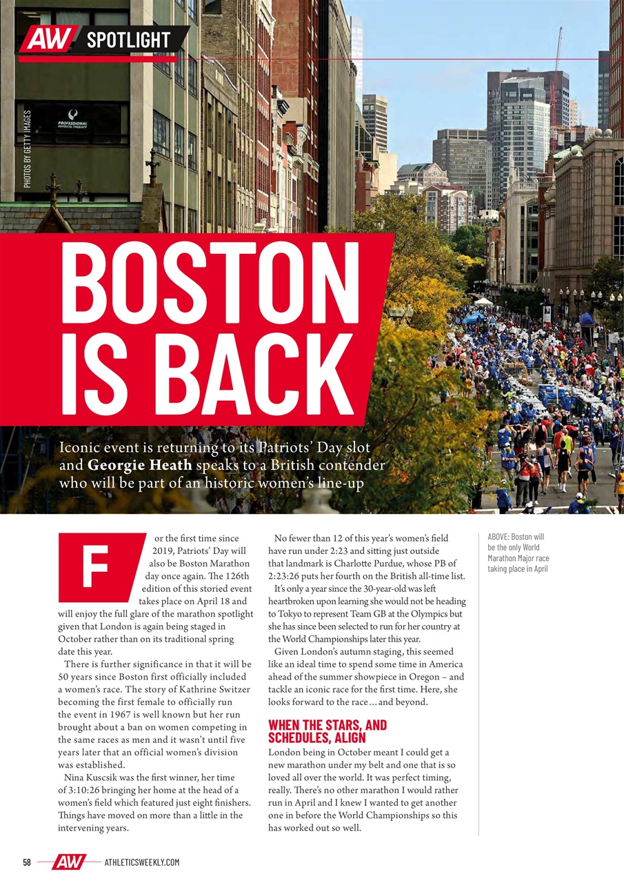 AW – Athletics Weekly Magazine Preview Pages