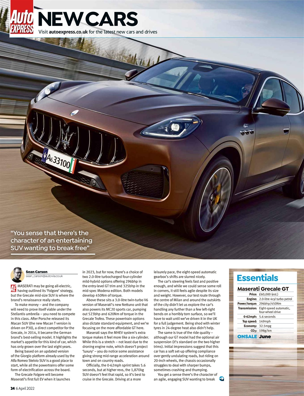 Auto Express Preview Pages