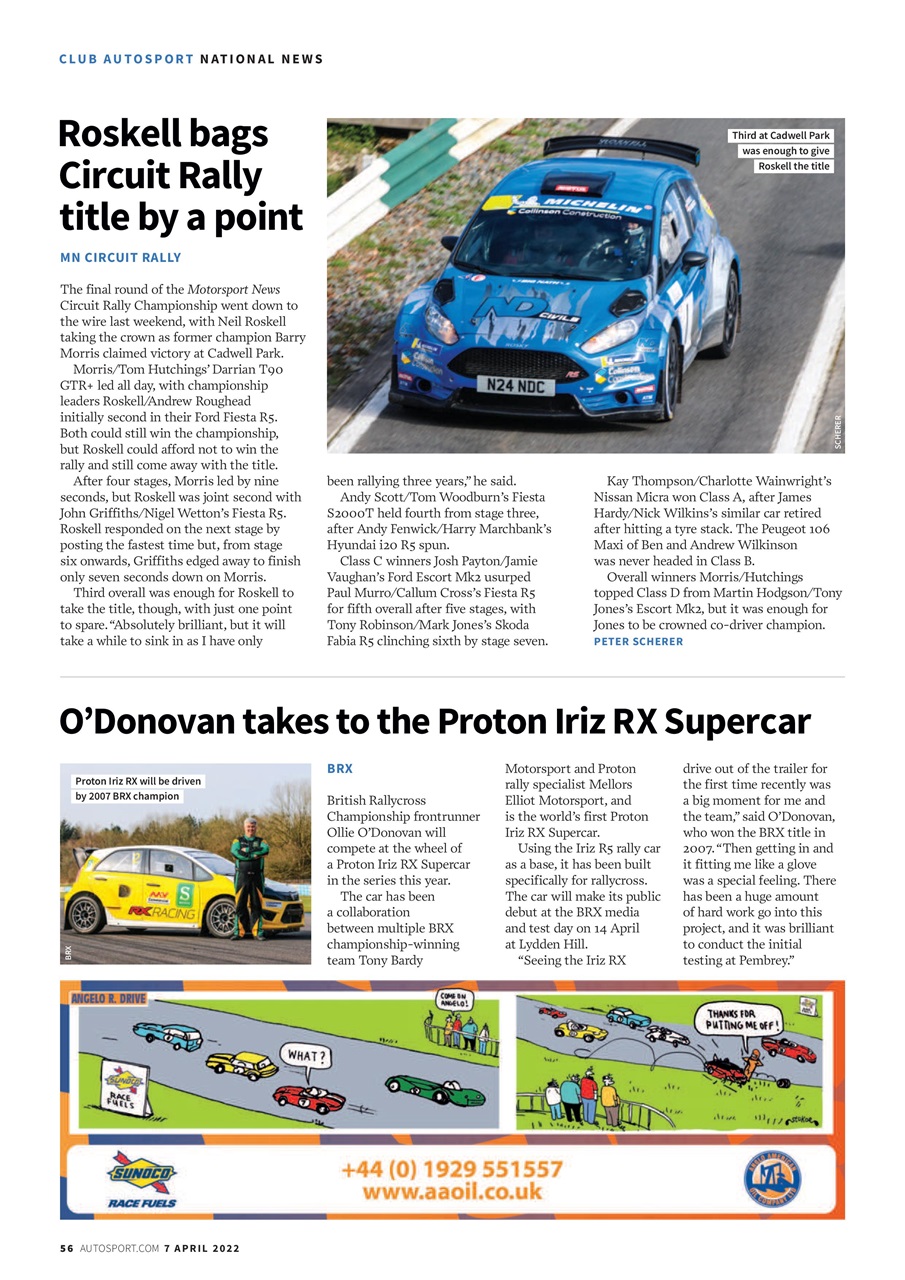 Autosport Preview Pages