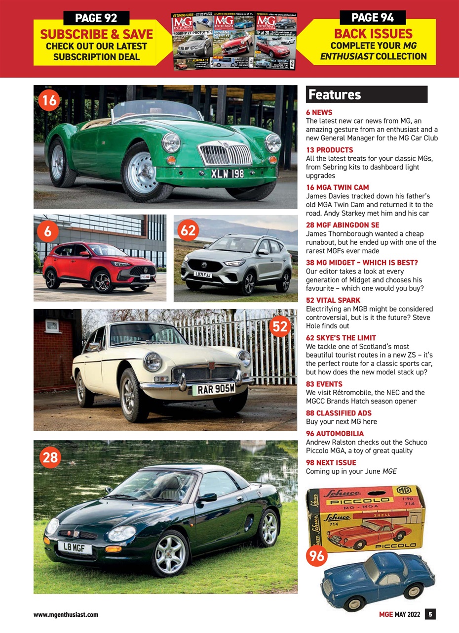 MG Enthusiast Preview Pages