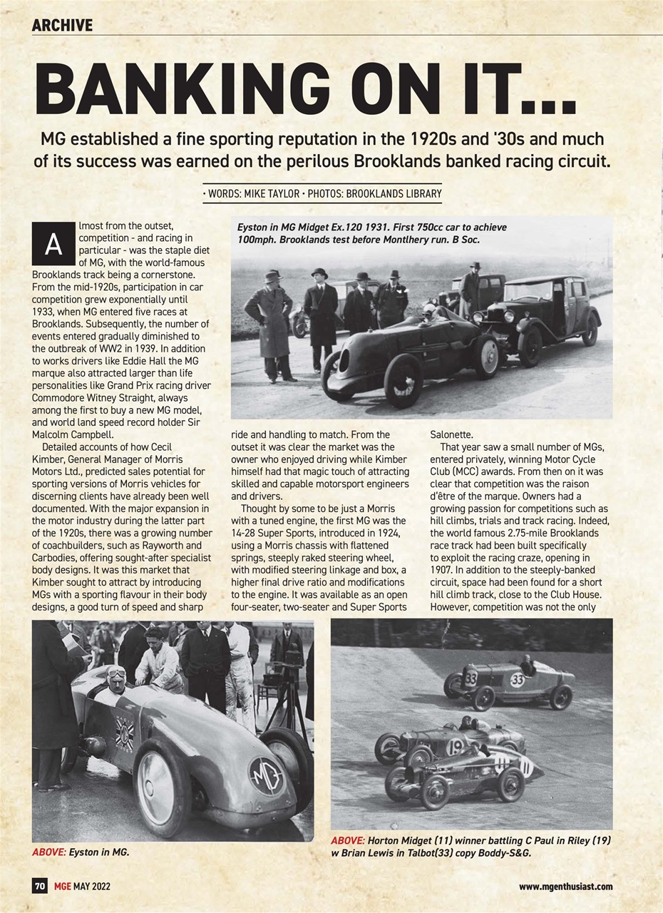 MG Enthusiast Preview Pages