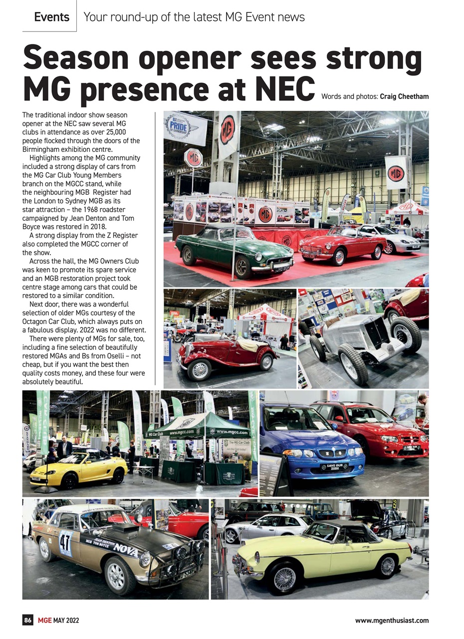 MG Enthusiast Preview Pages